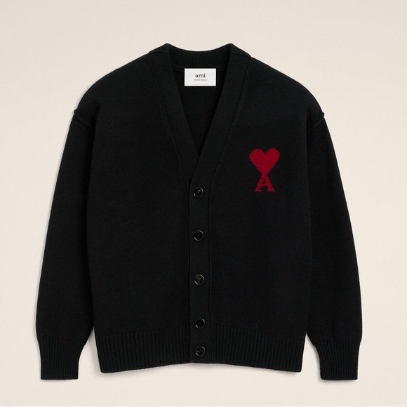 AMI PARISAmi de Coeur Wool Cardigan - gender neutral